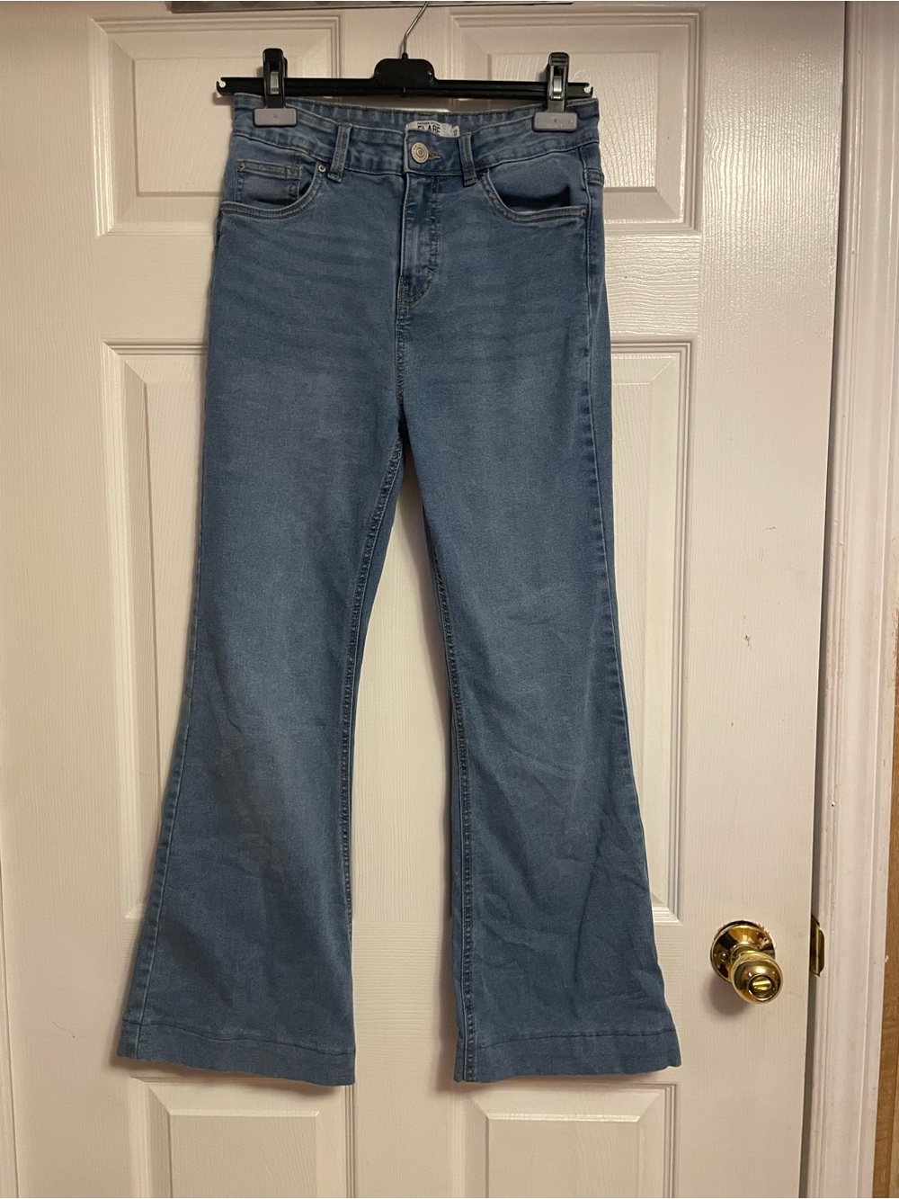 refuge Light Blue Flare Jeans